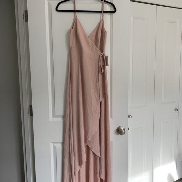 NEW Show Me Your Mumu Mariah Wrap Dress in Dusty Blush Size Small - Picture 1 of 12